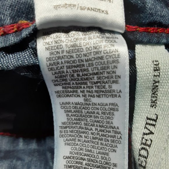 GUESS Youth Girls Daredevil Skinny Leg Jeans | Size 6 | Dark Blue - Picture 10 of 10